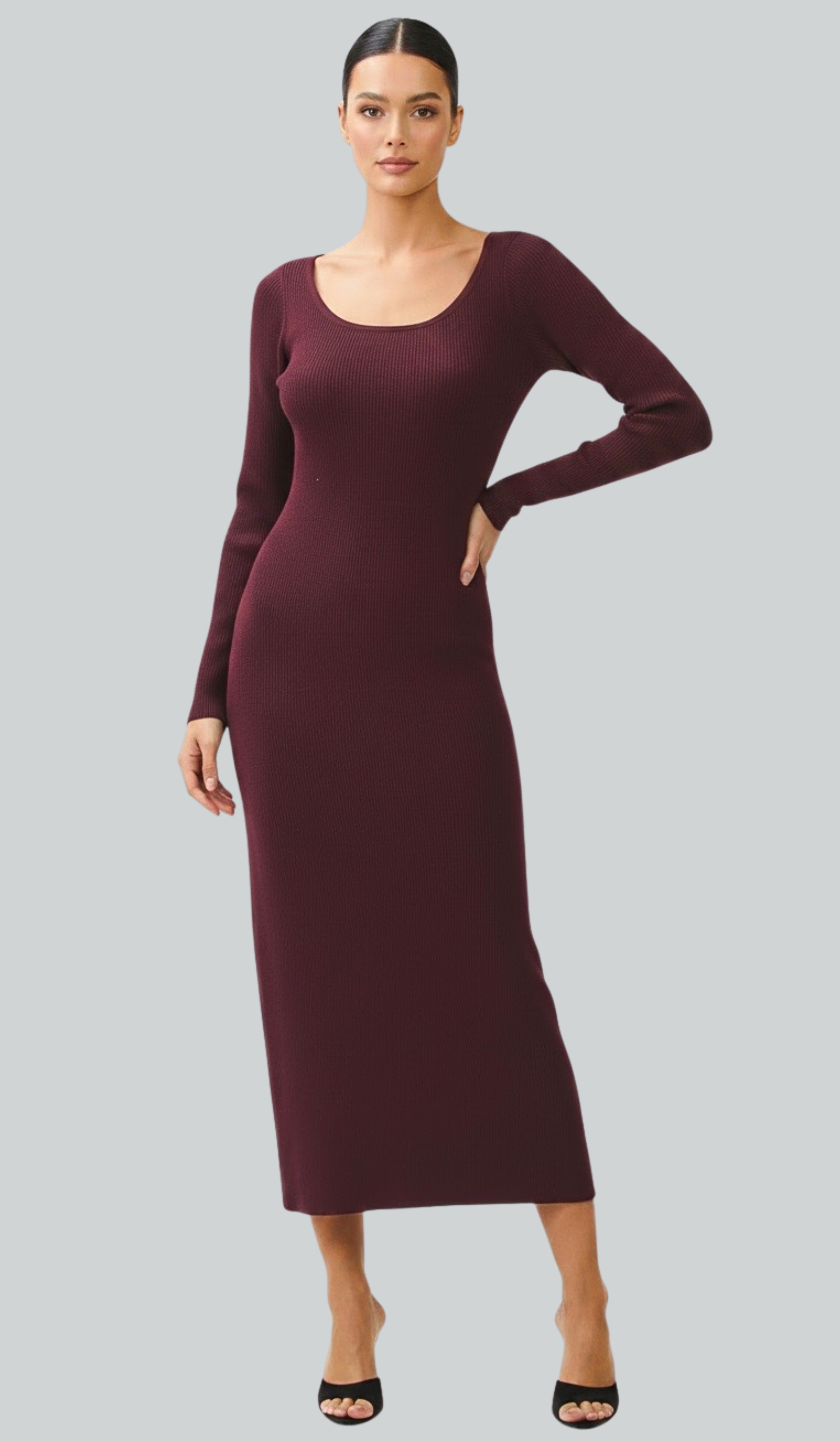 Emmie Ribbed Midi
