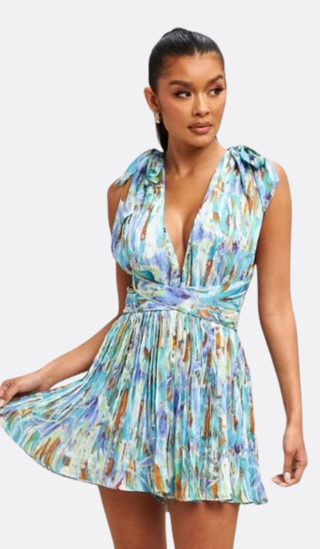MEA PLEATED ROMPER