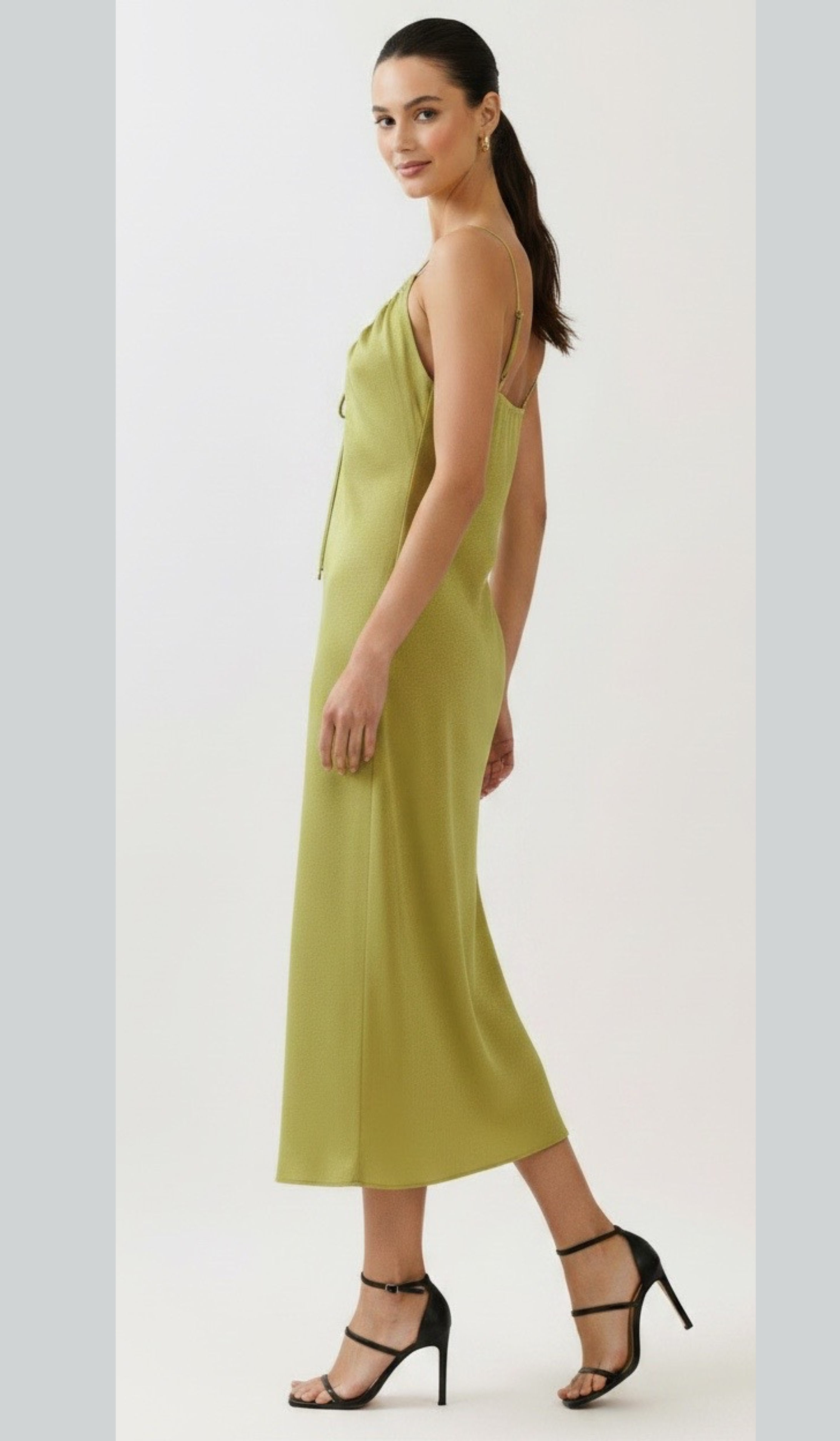 Sage Satin Maxi