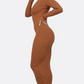 Sienna Deep-V Midi Dress