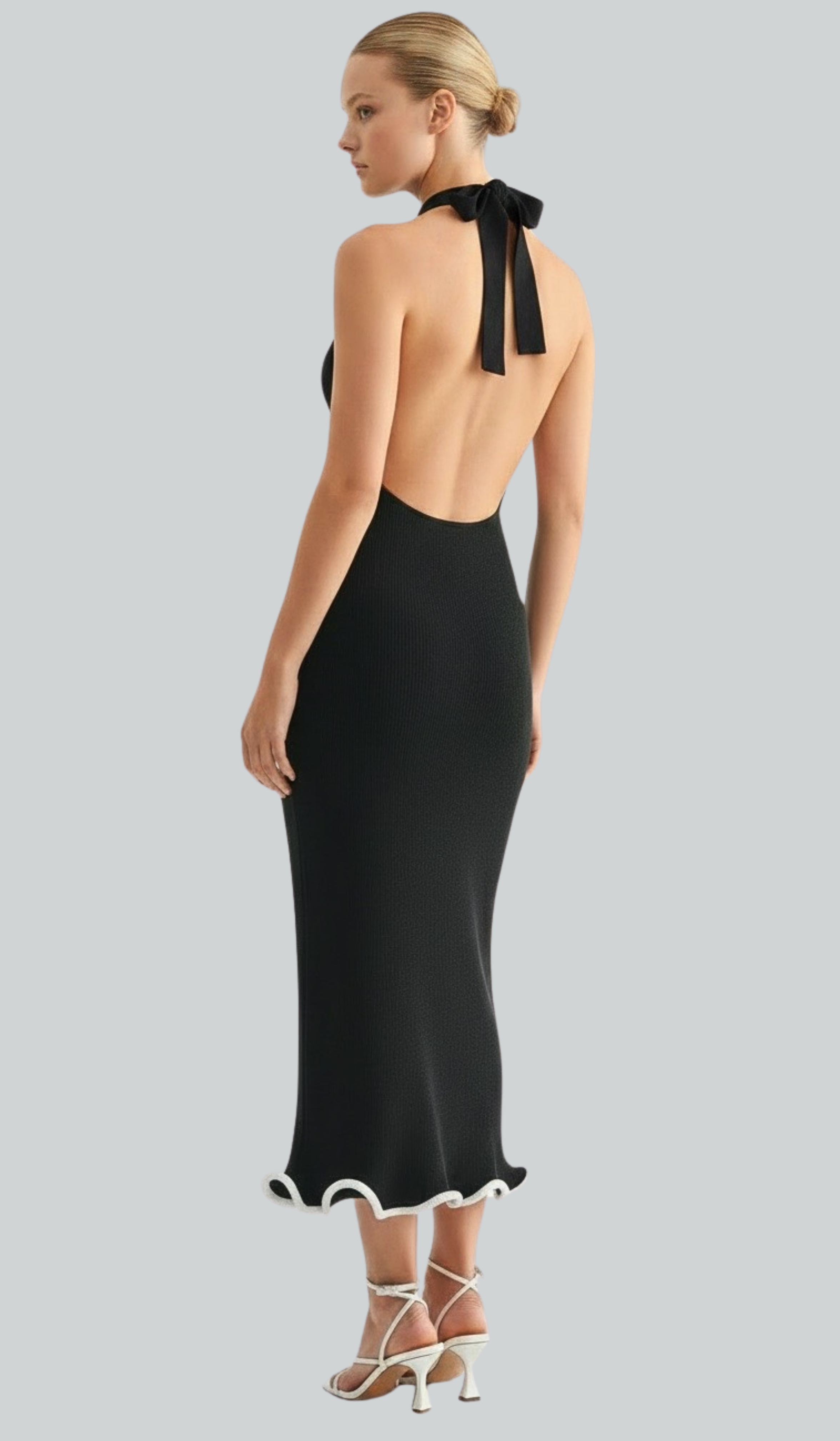 Elara Wave Hem Midi