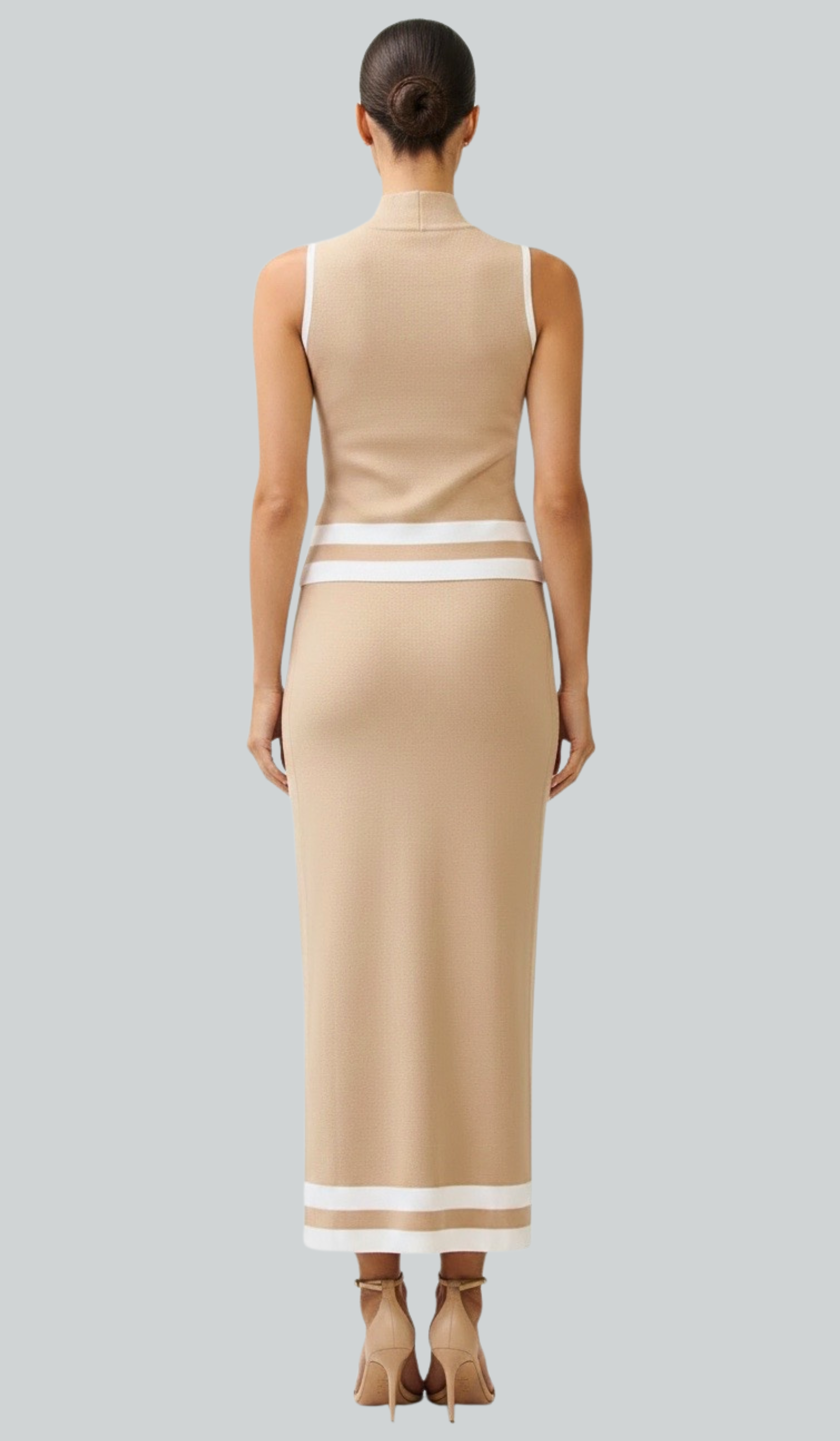 Aria Mockneck Skirt Set