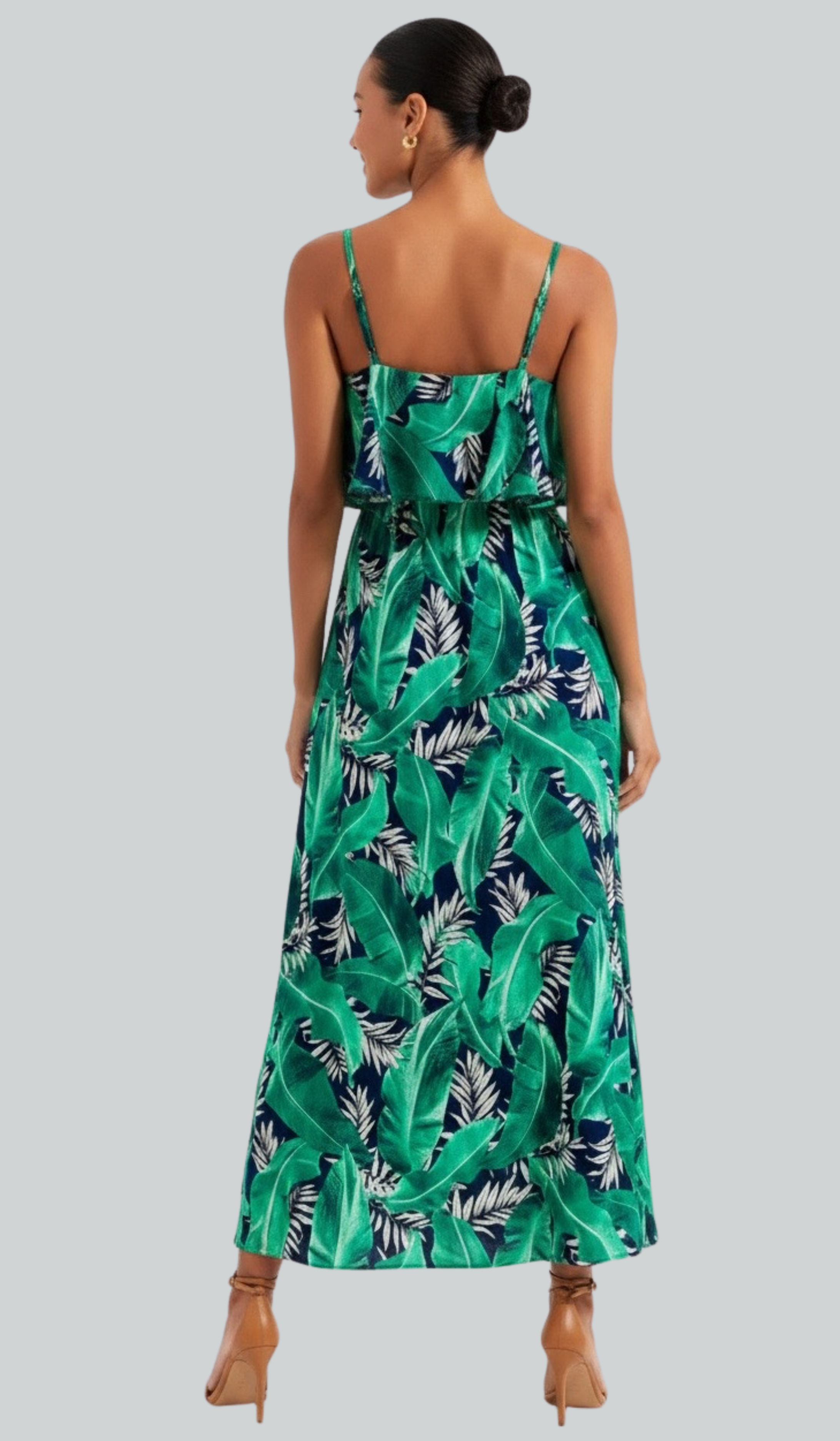 Kelly Palm Print Maxi