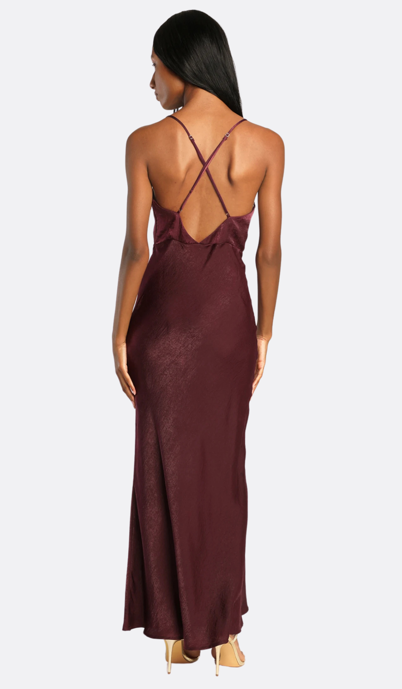 Laden Satin Crossback Maxi