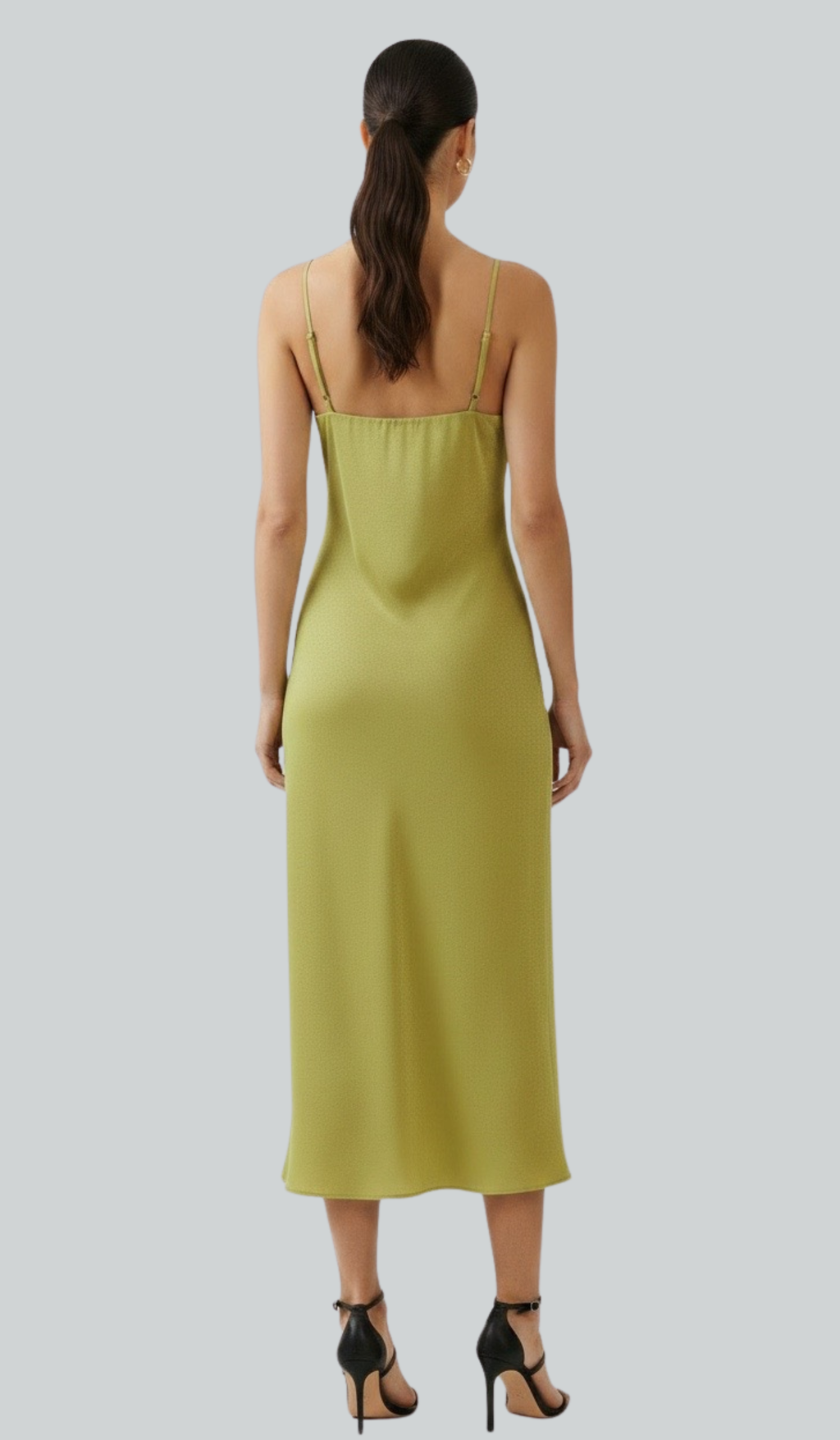 Sage Satin Maxi