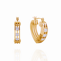 14k Golden Heart Earring