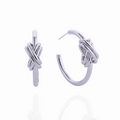14k Double Knotted Hoops