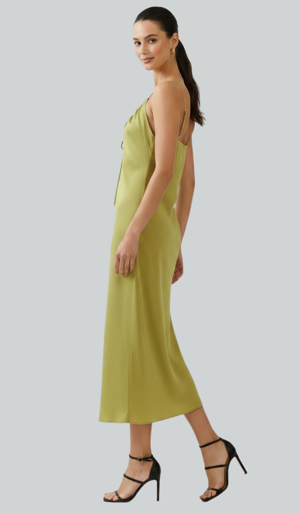 Sage Satin Maxi