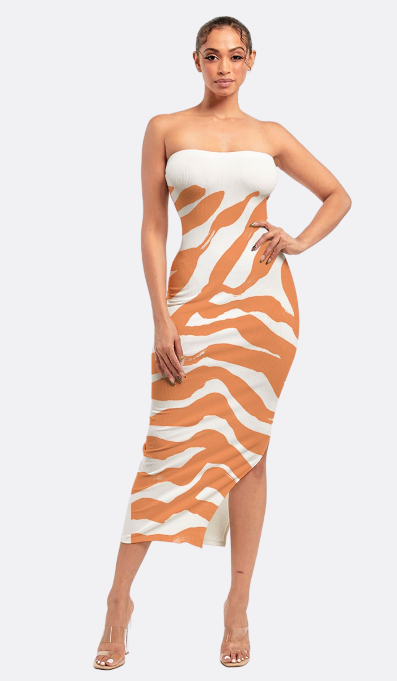 Jolie Coral Maxi Dress