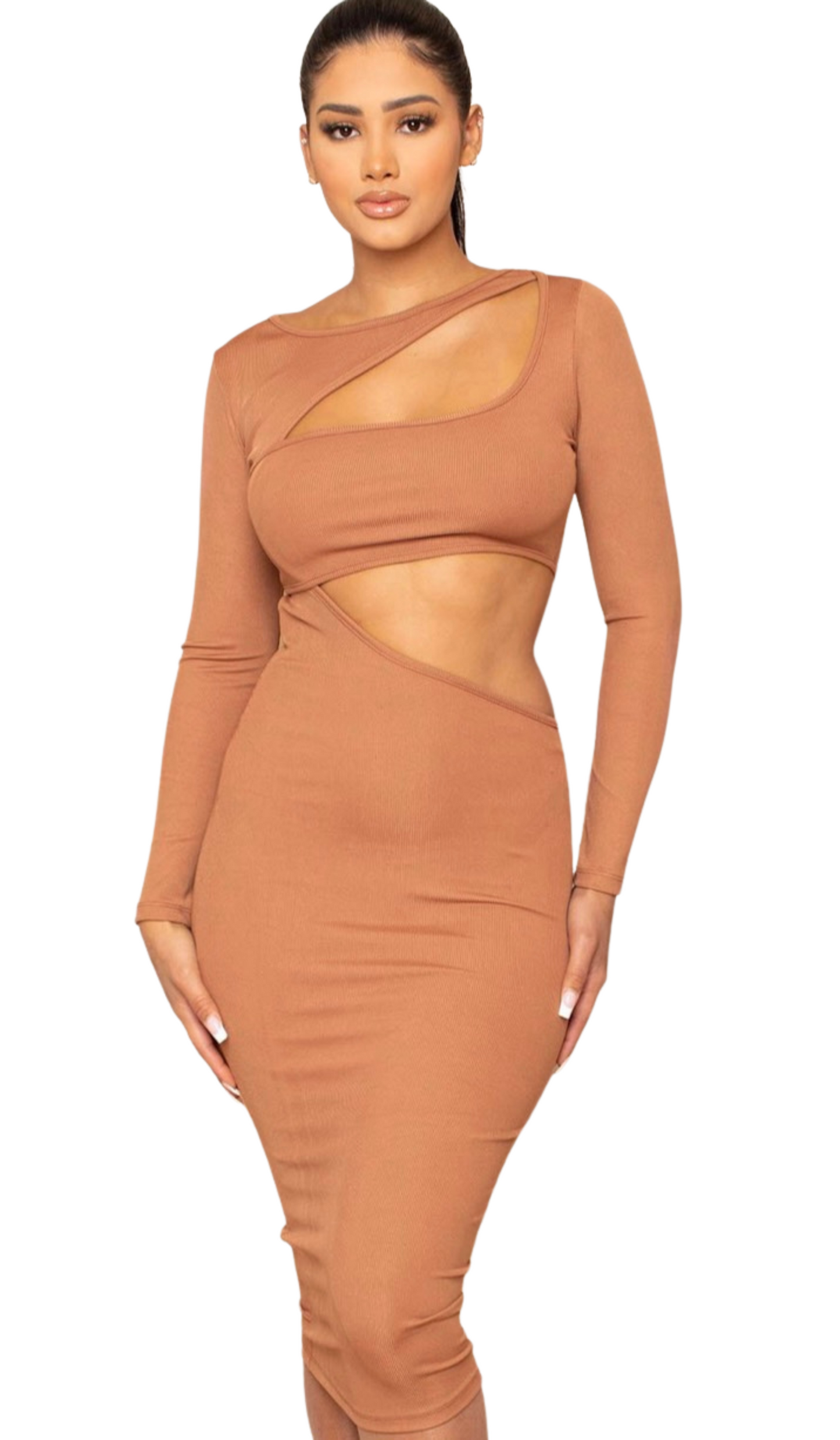 Ava Cut Out Midi Dress