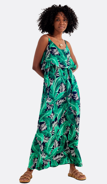 Kelly Palm Maxi Dress