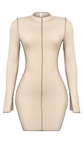 Cream Ribbed Mini