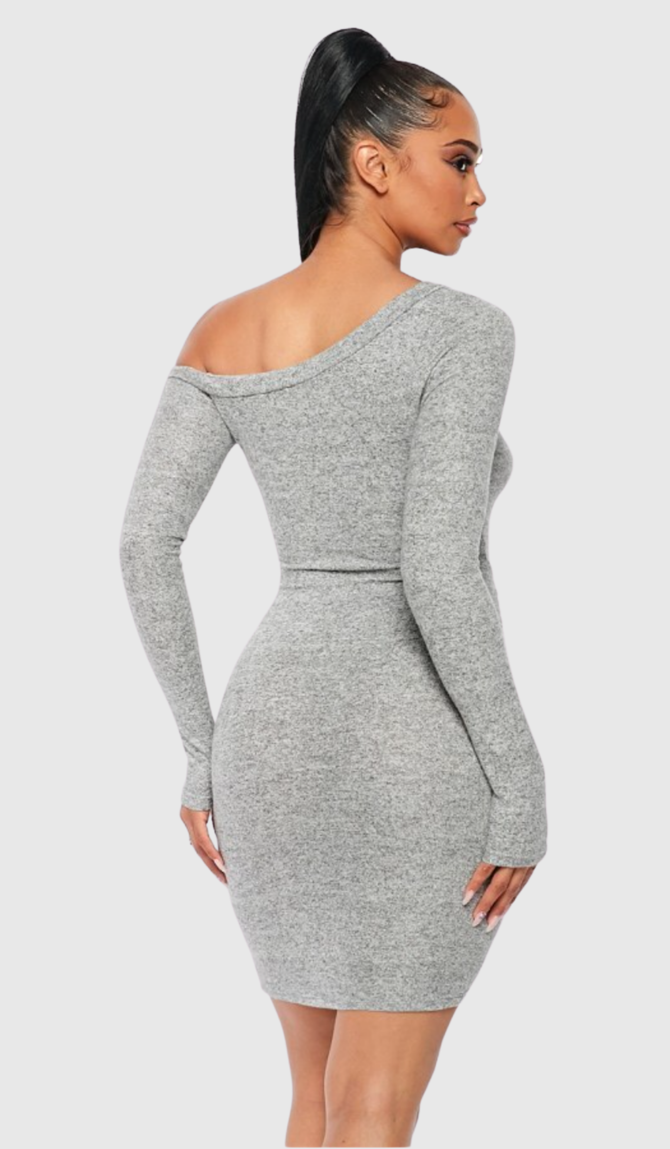 Stone Grey Mini Dress